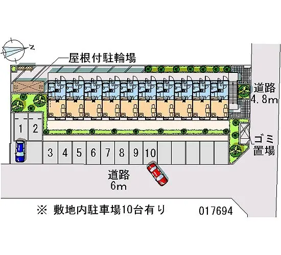 ★手数料０円★国分寺市北町　月極駐車場（LP）